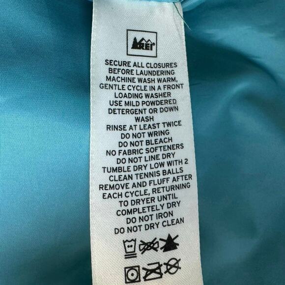 REI Goose Down Puffer Vest Women’s XS Blue Winter Ski Outdoors Hiking Warm - Picture 4 of 10